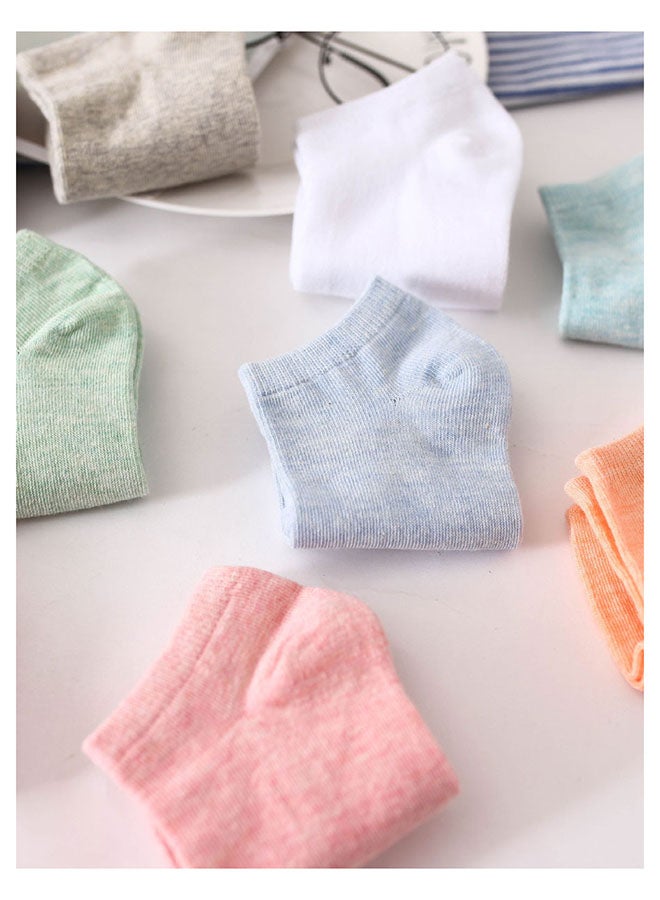 10 Pair Cotton Casual Ankle Socks Multicolour - Image 4