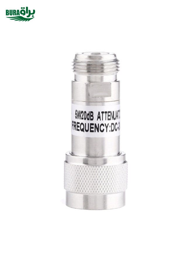 براق 5W 20DBI N أنثى إلى N MALE DC-13GHz CANCENTING CANFATION (Silver)  - Image 4