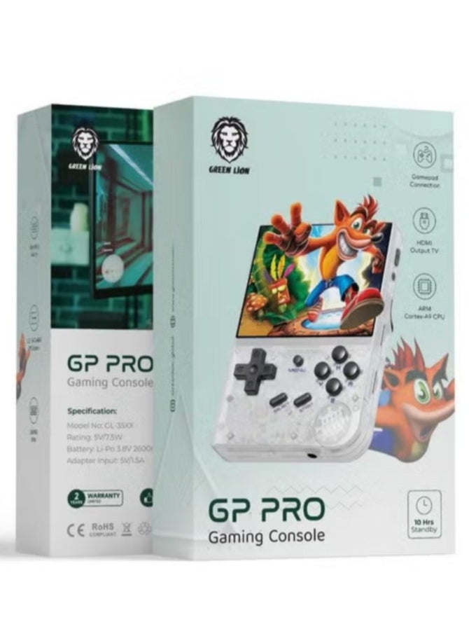 GREEN LION GP PRO Gaming 17 console in 1 with more than 5400 games and 10Hrs Standby - transparent 
