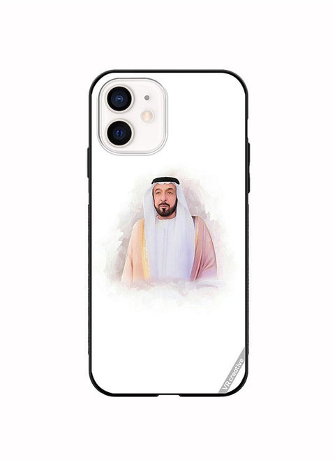 Protective Case Cover For Apple iPhone 11 Sheikh Khalifa Bin Zayed Bin Sultan Al Nahyan Design Multicolour