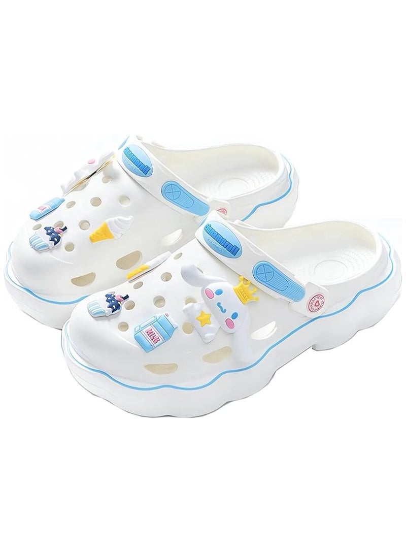 general Kawaii Shoes Ladies Shower Sandals Non-slip Casual Slippers Cute Cartoon Thick Bottom Baotou Beach Slippers - Image 1