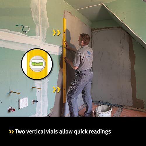 STABILA 80AS-2 Series 60cm Level, Yellow, 24" - Image 2