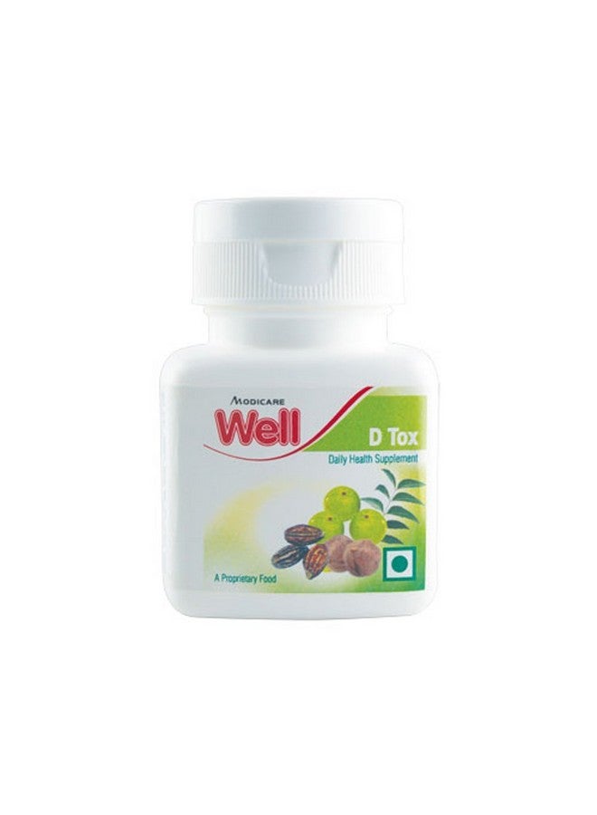 Modicare Well D Tox Body Cleansing Detoxification Natural Weight Management Supplement - Pack Of 60 Veg Tablets - Image 1