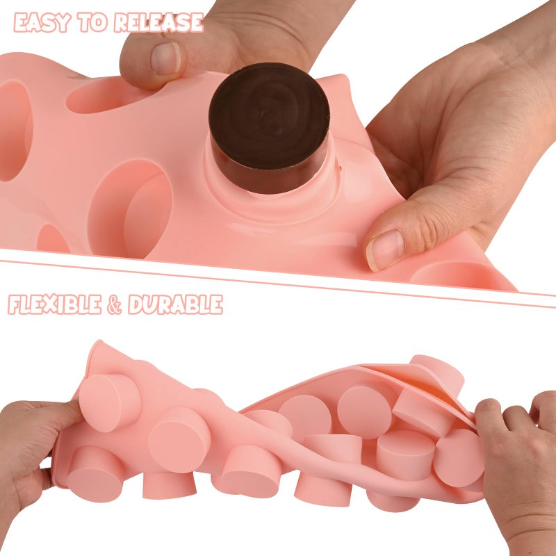 Actvty Round Chocolate Molds, 24-Cavity Mini Size Cupcake Silicone Molds for Coconuts Macarons Candy Mini Cakes Jelly Baking - Image 5