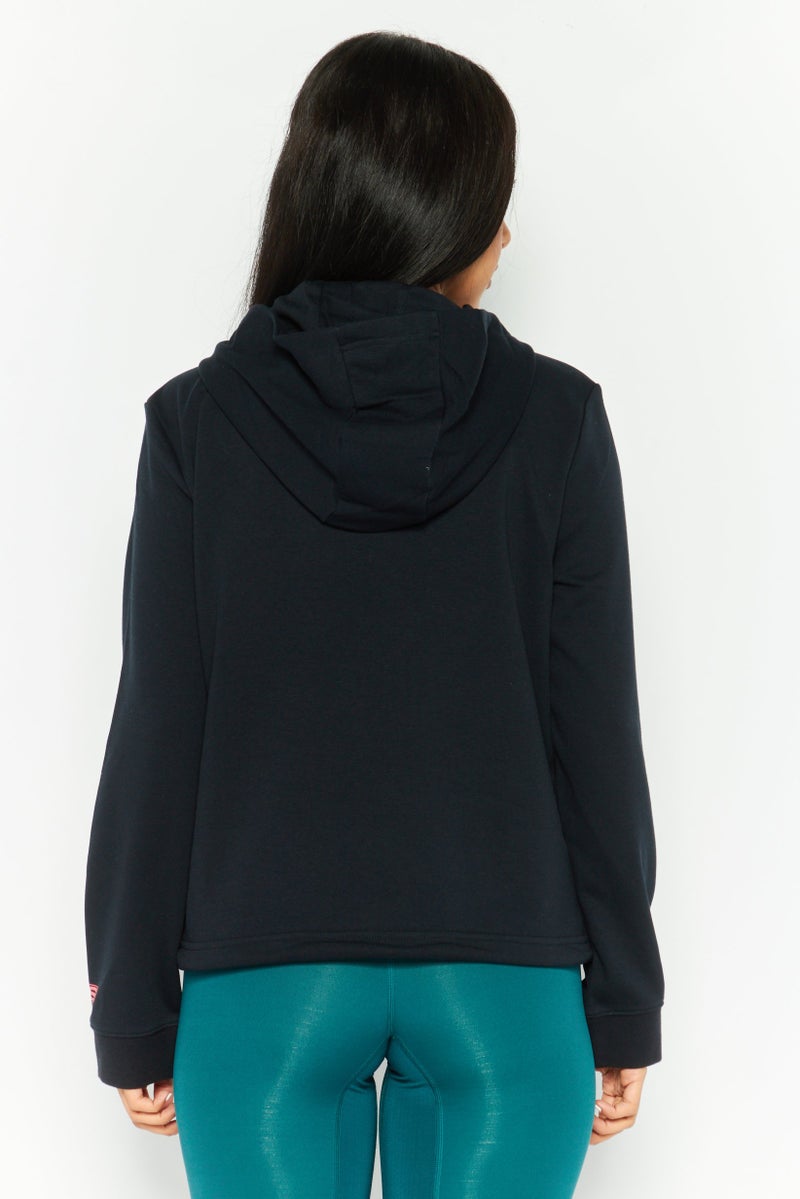 SKECHERS Women Sportwear Fit Graphic Long Sleeves Outdoor Hoodie, Black  - Image 4