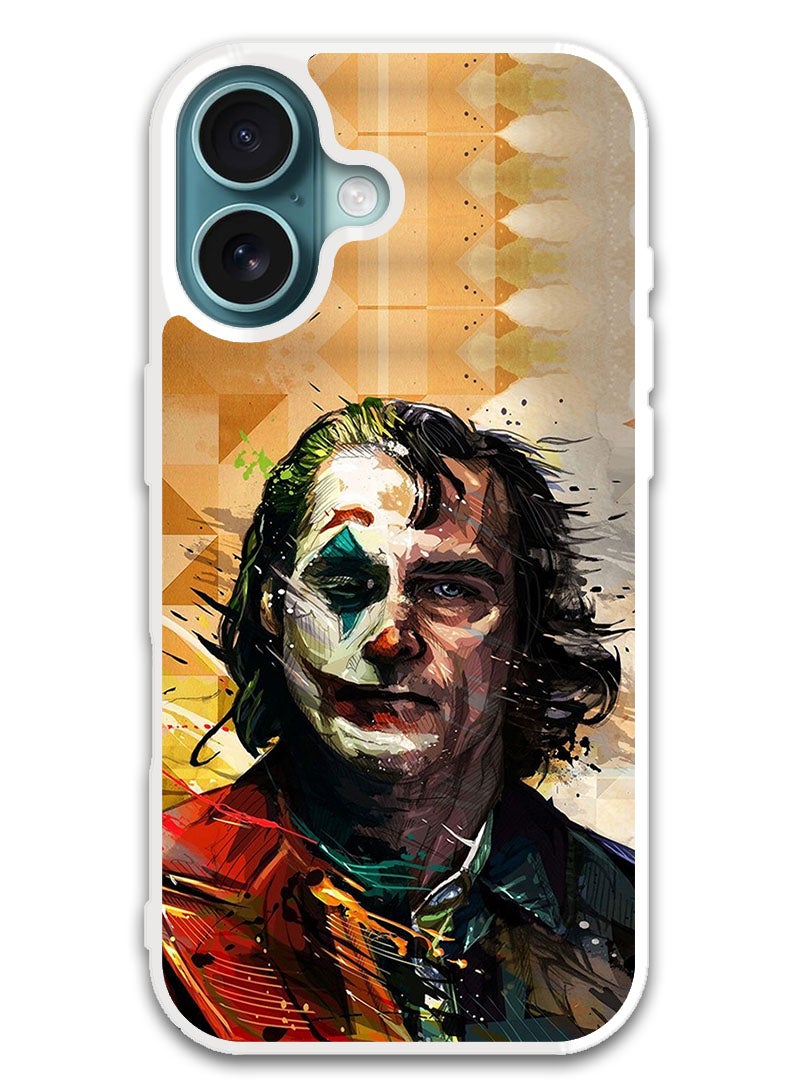 Theodor Protective Case Cover For APPLE IPHONE 16 Joker Paint (White Bumper) - Image 1