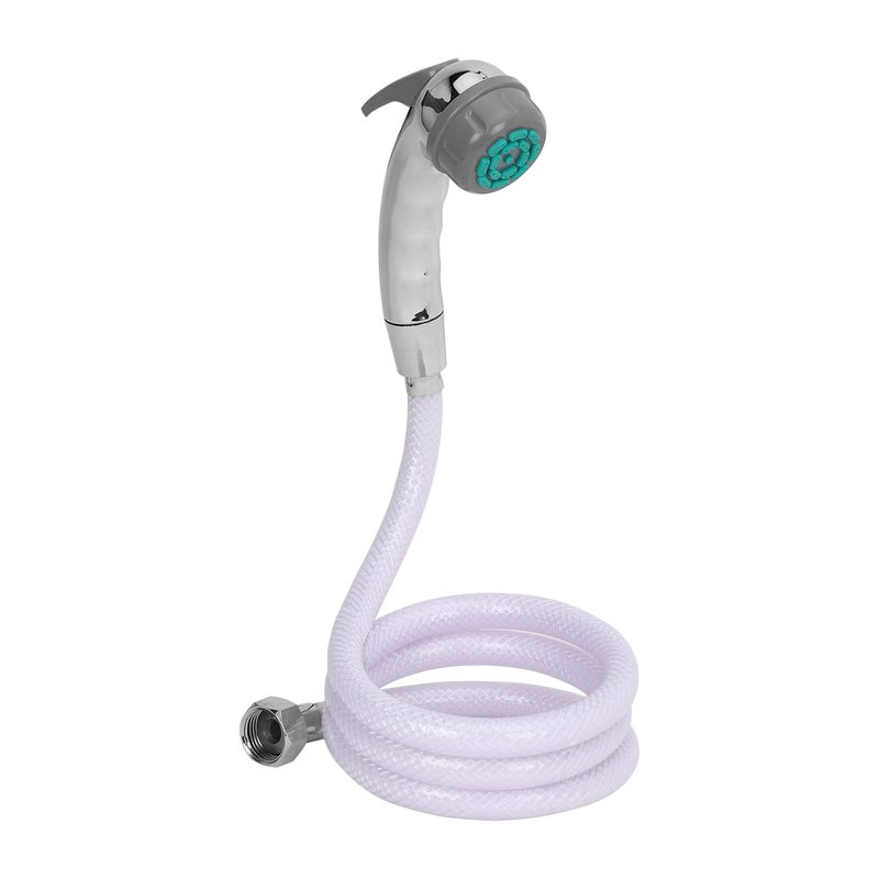hindware حنفية هندوير F160027 ABS مع نظام تنظيف روبت، أنبوب مرن و خطاف حائط، كروم، تشطيب مطلي - Image 1