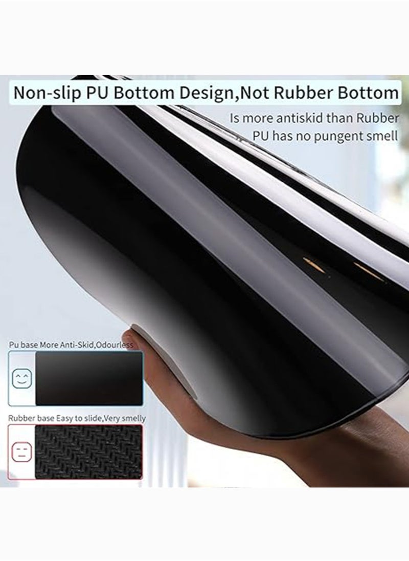 IINE - Ergonomic Mouse Pad with Gel Wrist Support, Comfortable Mousepad with Smooth Wrist Rest Surface and Non-Slip PU Base for Pain Relief, Computer, Laptop, Office & Home - Image 1