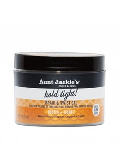 Aunt Jackie's Curls & Coils Biotin + Honey Hold Tight Braid & Twist Gel With Extra Firm Hold 7.5 Oz  - Image 1