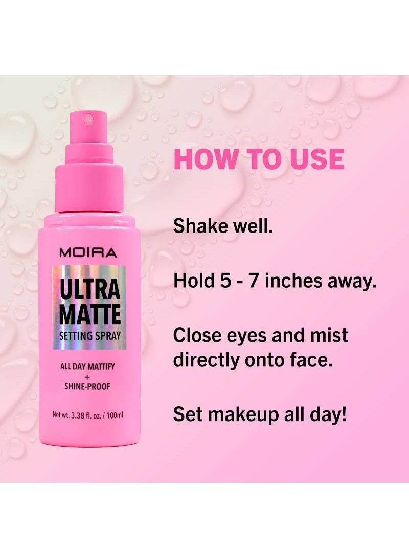 Moira Ultra Matte Setting Spray 100ml - Image 3
