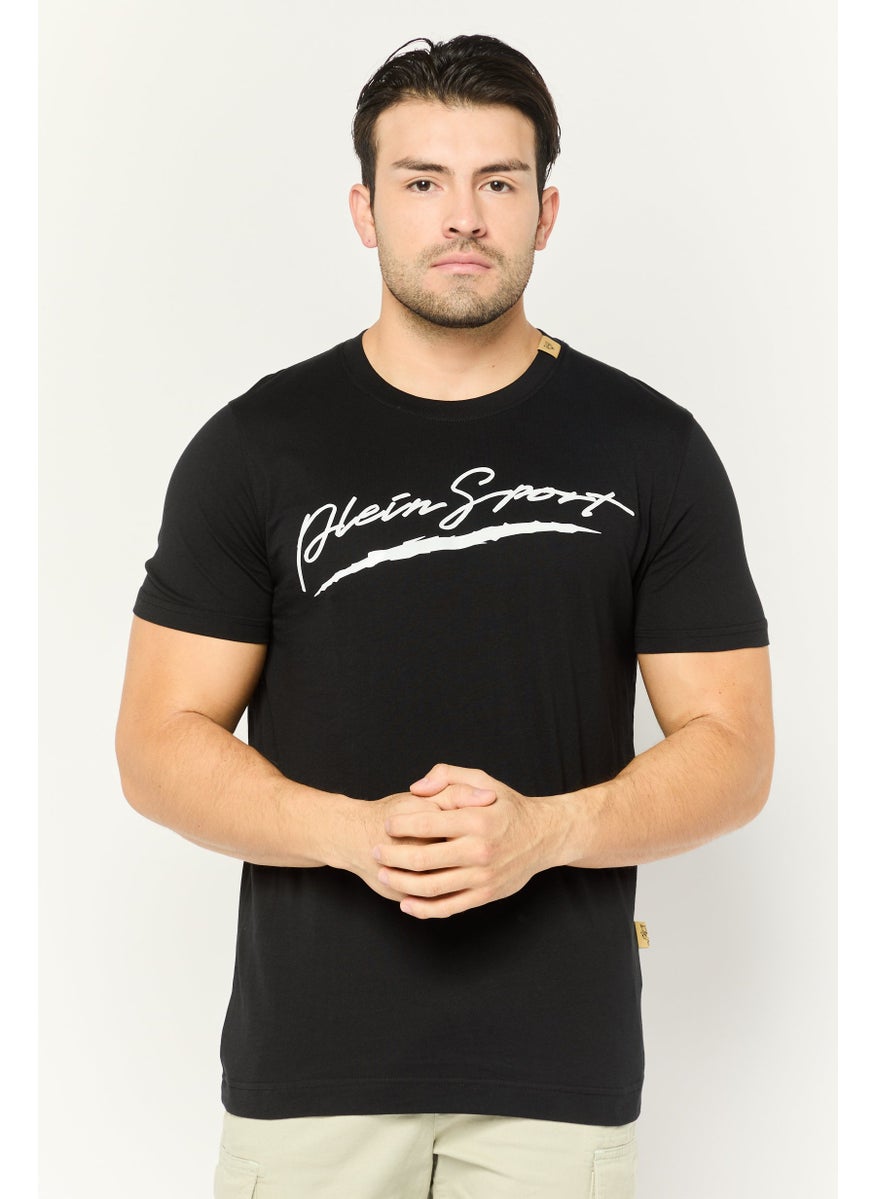 Plein Sport - Men Sportswear Fit Short Sleeve Outdoor T-Shirt, Black - Image 1