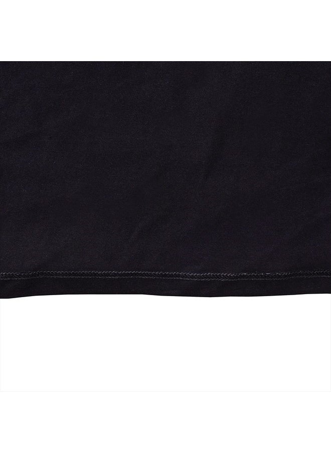 Sunny Fashion - Girls Dress Black Shirt Fishnet Beaded Collar Short Formal Elegant Size 10 - Image 1