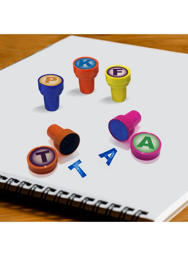 ArtCreativity ArtCreativity Alphabet Stampers for Kids, Set of 26, Self-Inking Stamps with Blue Ink, Alphabet Learning Toys with Brightly Colored Cases, Arts and Crafts Supplies for Boys and Girls, Great Gift Idea - Image 4