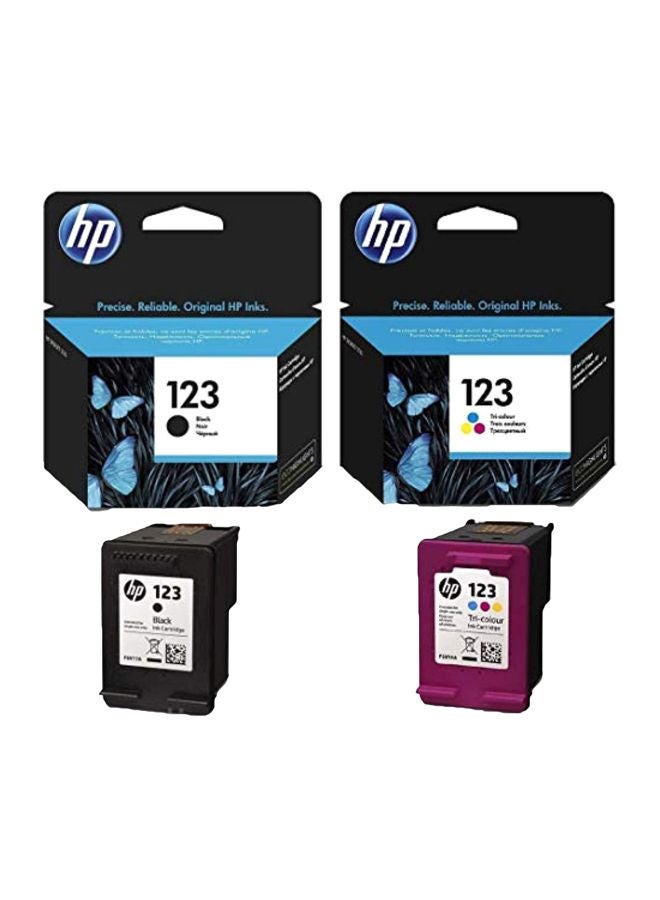 HP خرطوشة حبر 123، من 4 قطع أزرق/أسود/أصفر - Image 1