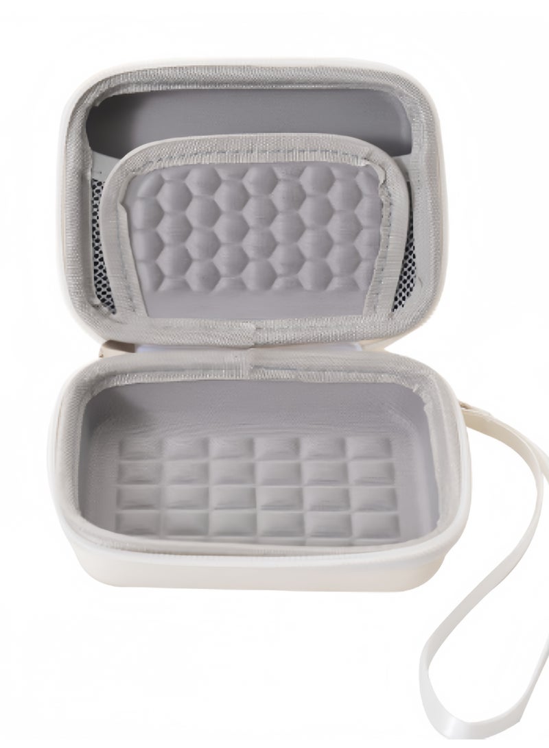 OasisLink Camera Carrying Case for Canon PowerShot G7 X Mark II / G7X Mark III Digital 4K Vlogging Camera, Point and Shoot Video Camera Trave Bag, Mesh Bag Fits Batteries, USB Cable, SD Card, Wite+Gray  - Image 4