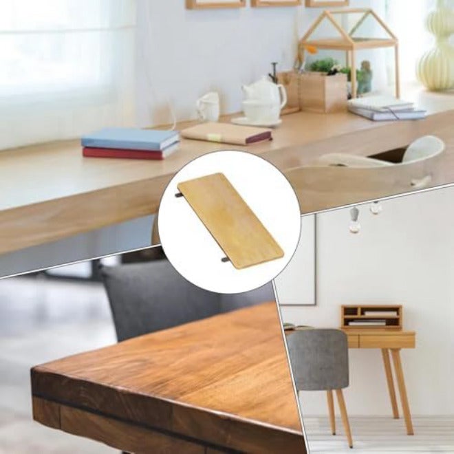 Desk Extender, Arm Wrist Rest, Foldable Elbow Support, Clamp-on Ergonomic Keyboard Tray for Home Workstation, Black, Wood and White, 19.69x7.87x0.47 Inches - Image 5
