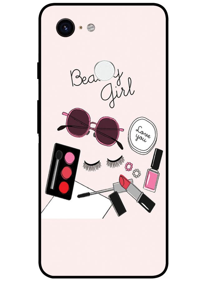 EYE CATCH Protective Case Cover For Google Pixel 3 XL Smart Series Printed Protective Case Cover for Google Pixel 3 XL Beauty Girl Love You - Image 1