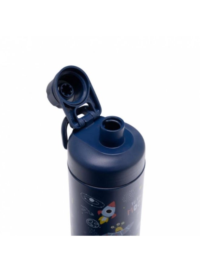 تانك Tank سوبر كول ميني - زجاجة مطبوعة، 650 مل، فضاء، خالية من BPA، معزولة، مضادة للتسرب - Image 3