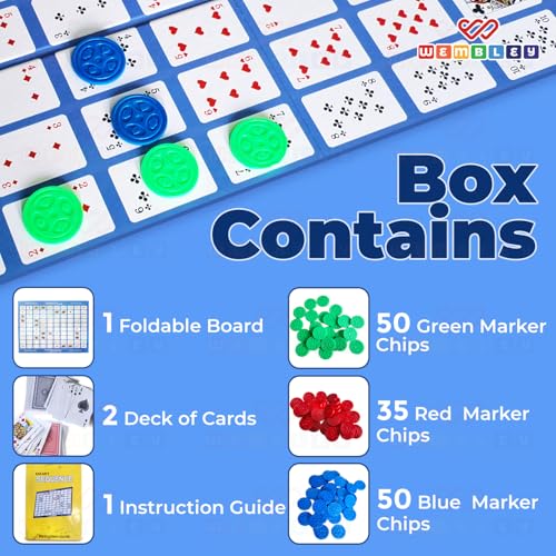 Wembley Strategy Link Board Game for Kids, Adults & Family | Card and Board Game for 2–12 Players | Educational Strategy Game for Age 7+ | Fun Party & Indoor Activity Toy Gift Set - Image 3