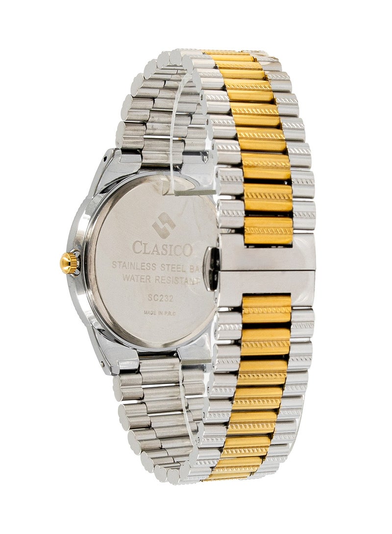 Clasico Flymaster Men's Edition | Elite Y121 Quartz Movement | Waterproof Round Dial | Stainless Steel Belts  - Image 4