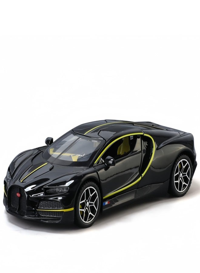 Mashes Metal Diecast Bugatti Tourbillon Car Model 1:32 Scale Pull Back Toy Car with Light & Sound Premium Sports Car Model for Kids & Collectors [Color As Per Stock] - Image 1