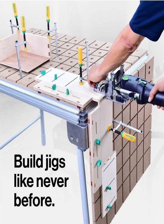 MICROJIG MICRO JIG Matchfit DVC-538K2 Dovetail Clamps With Soft-Grip Handle, Yellow - Image 3