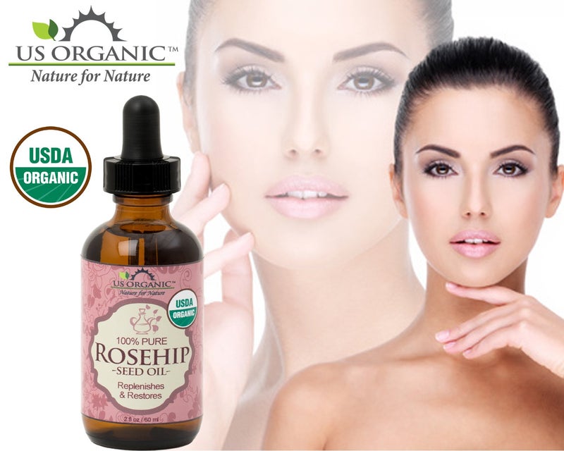 US Organic Rosehip Seed Oil, USDA Certified Organic, Cold Pressed, Virgin Organic, Amber Glass Bottle and Glass Eyedropper for Easy Application - 2 oz (56 ml) - Image 3