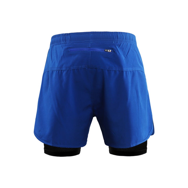 Men's 2-in-1 Running Shorts Quick Drying Breathable Active Training Exercise Jogging Cycling Shorts with Longer Liner - Image 2