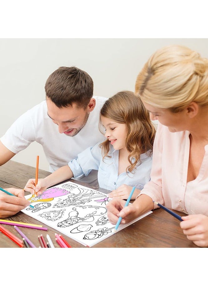 Bebiland - Kids Drawing Roll with Princess Pattern Coloring Drawing Paper for DIY Painting Color Filling - Image 1