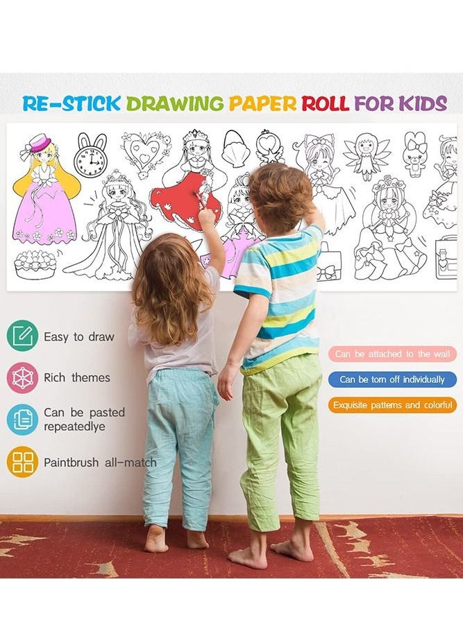 Kids Drawing Roll with Princess Pattern Coloring Drawing Paper for DIY Painting Color Filling - pzsku/Z2D8A62D833638EF0CFBBZ/45/_/1687160121/95d61428-aef1-4d8f-84df-07f31790bbd6