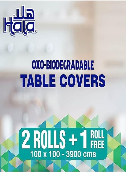 Hala Table Covers Oxo Biodegradable, 2 + 1 Mattress Table Rolls