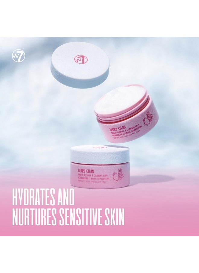 دبليو 7 W7 Extra Berry Clean - بلسم منظف للمكياج ومزيل للمكياج - قرص كوكيز مزدوج - يزيل المكياج بلطف  - Image 3