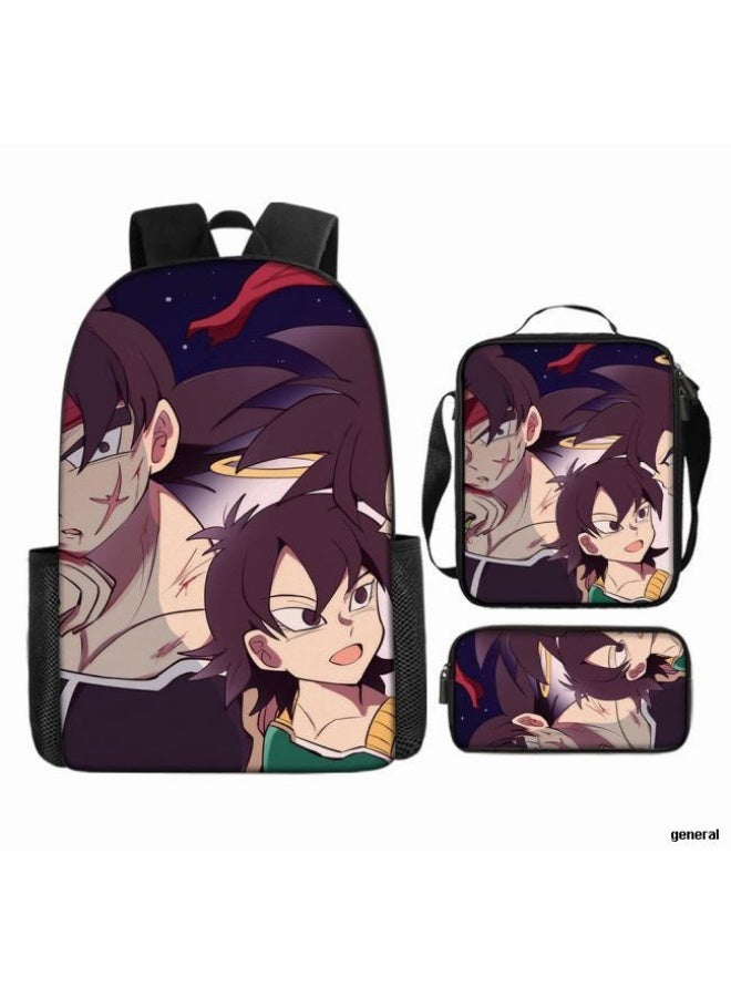 عام حقيبة الظهر المطبوعة الشائعة - مجموعة حقيبة الظهر المكونة من ثلاث قطع (يمكن استخدامها للطلاب والأطفال والأصدقاء للنزهات وتسلق الجبال وما إلى ذلك) - 5 - Image 1