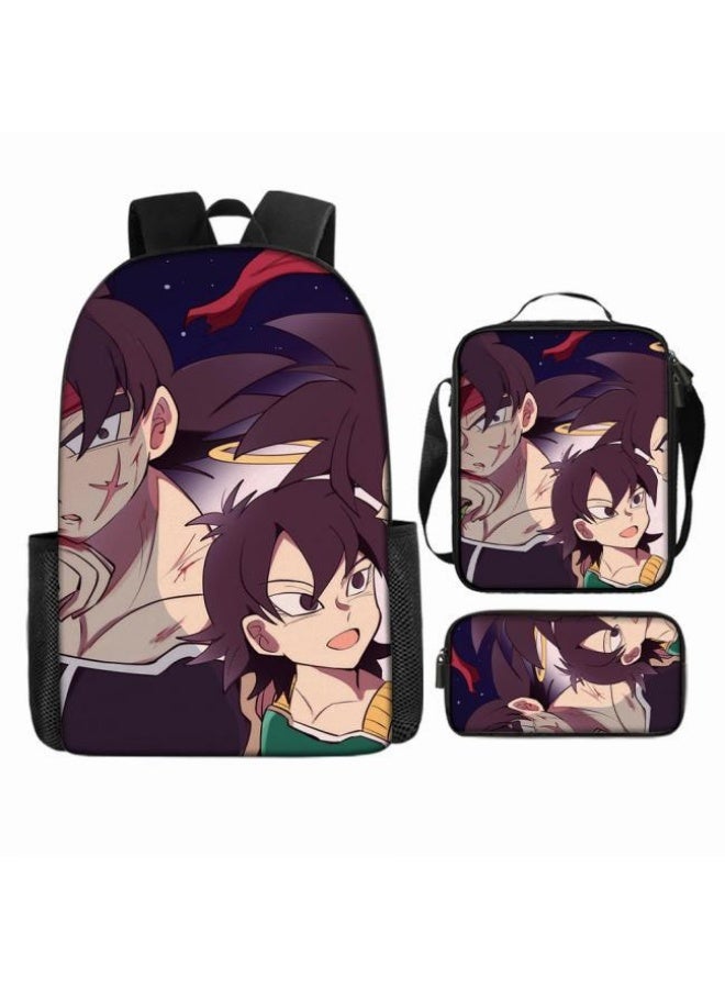 عام حقيبة الظهر المطبوعة الشائعة - مجموعة حقيبة الظهر المكونة من ثلاث قطع (يمكن استخدامها للطلاب والأطفال والأصدقاء للنزهات وتسلق الجبال وما إلى ذلك) - 5 - Image 2