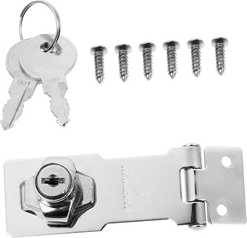 Artibetter 4 Pack Door Window Safety Latch Lock Anti Theft Design With Keys Easy Install - Image 1
