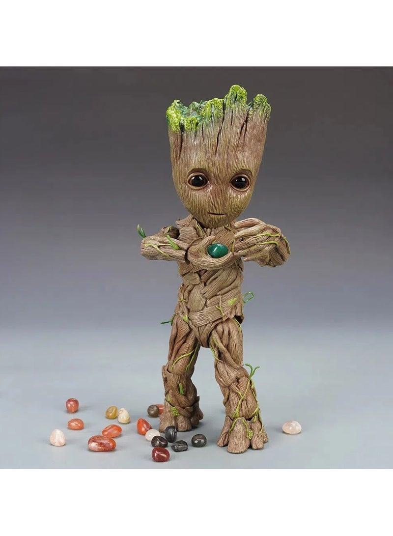 General Guardians of the Galaxy Groot Little Tree Man Baby 1:1 Hands-on Model Toy Exquisite Restoration 30cm  - Image 2
