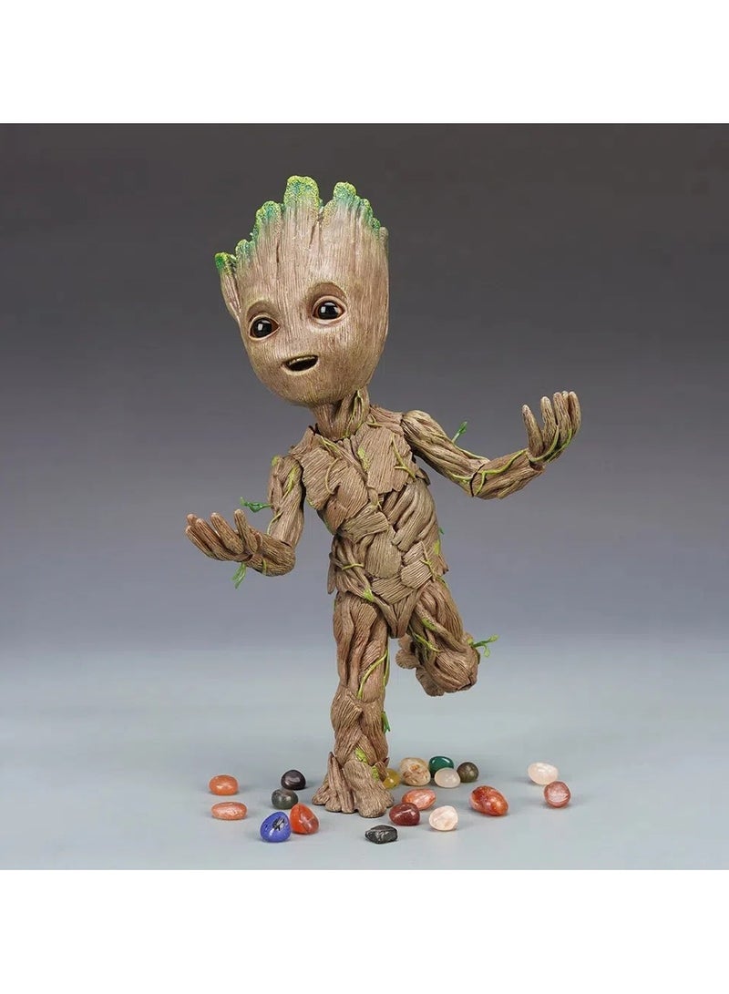 General Guardians of the Galaxy Groot Little Tree Man Baby 1:1 Hands-on Model Toy Exquisite Restoration 30cm  - Image 3