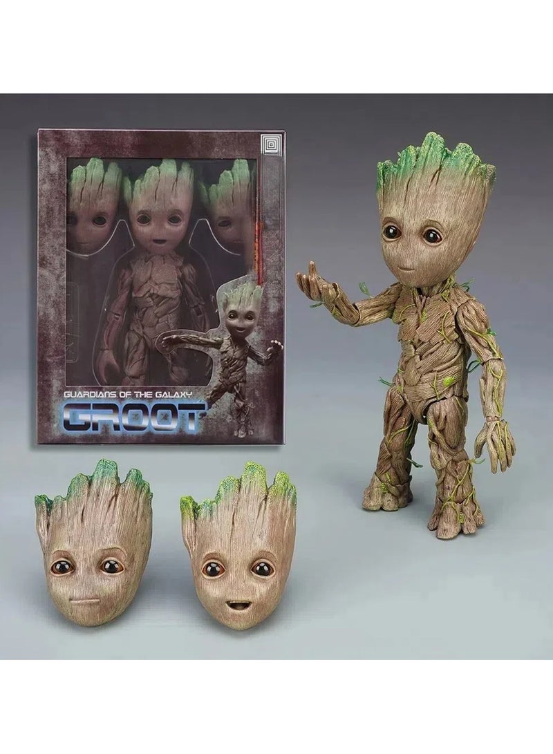 General Guardians of the Galaxy Groot Little Tree Man Baby 1:1 Hands-on Model Toy Exquisite Restoration 30cm  - Image 1