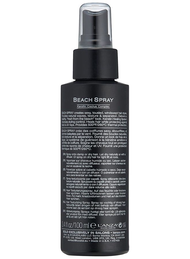 L'anza Healing Style Beach Spray with Medium Hold Effect - Eliminates Frizz, Detangles and Boosts Hair´s Shine, With UV and Heat Protection to prevent sun and styling damage (3.4 Fl Oz) - Image 2