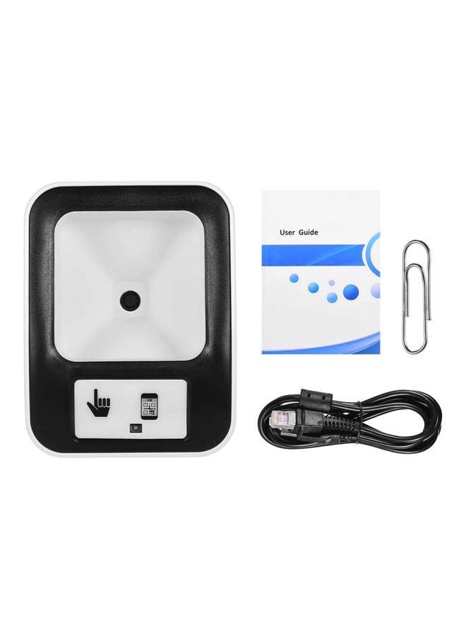 NIBEMINENT 2200 1D and 2D Bar Code Scanner Black/White  - Image 1