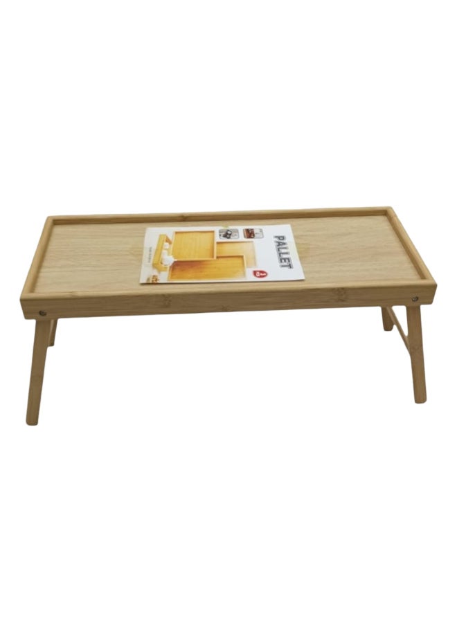 Natural wood tray with a flexible base (beige) - Image 1