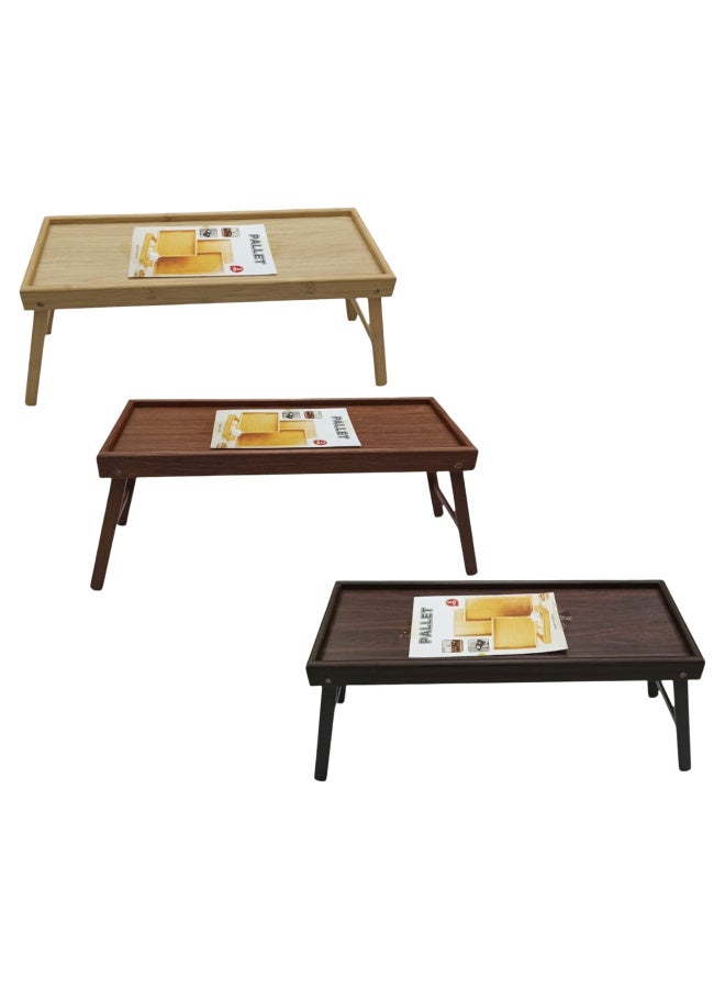 Natural wood tray with a flexible base (beige) - Image 2