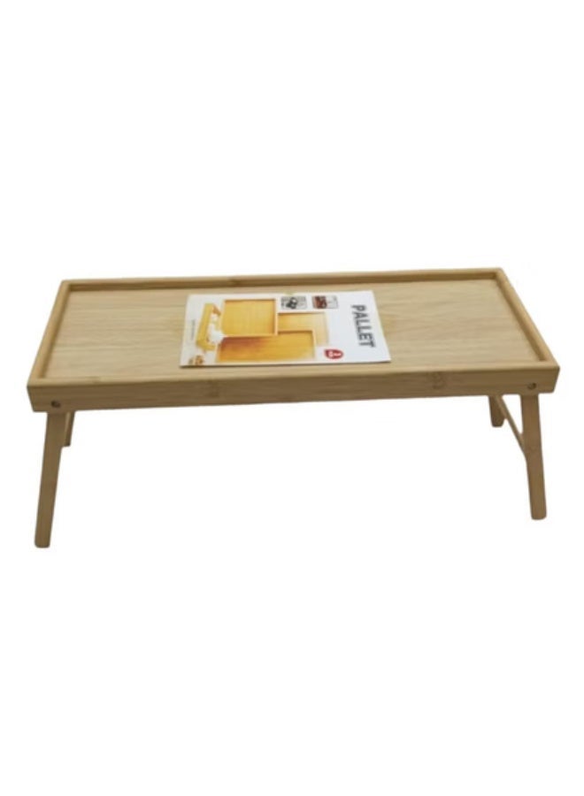 Natural wood tray with a flexible base (beige) - Image 1