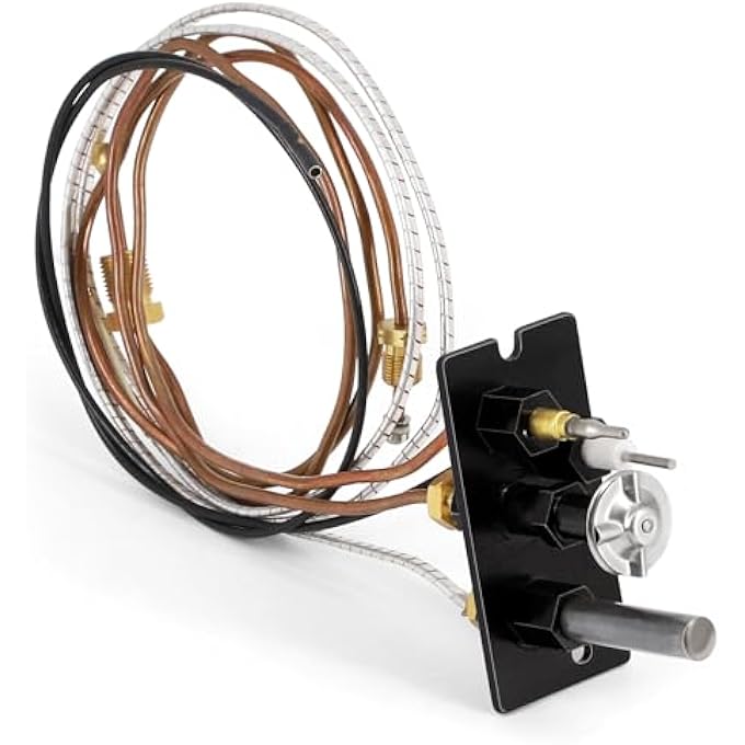 10002264 NATURAL GAS 3 WAY PILOT ASSEMBLY FOR MAJESTIC, TEMCO, VERMONT CASTINGS, HHT, DUTCHWEST, MONESSEN FIREPLACE & GAS STOVES, FIREPLACE REPLACEMENT PARTS WITH THERMOCOUPLE THERMOPILE - Image 2