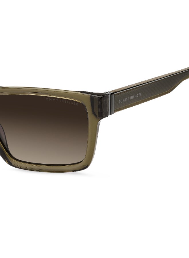 TOMMY HILFIGER TH 2309/S Sunglasses Brown Rectangular - Image 4