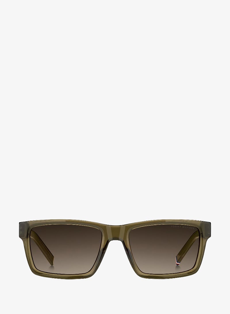 TOMMY HILFIGER TH 2309/S Sunglasses Brown Rectangular - Image 3