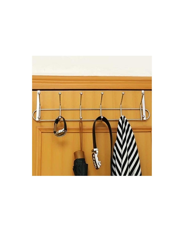 علاقة حائط مناسبة للغرفة والمطبخ والحمام (لمسة نهائية كروم معدنية، فضي)، قطعة واحدة - Image 4