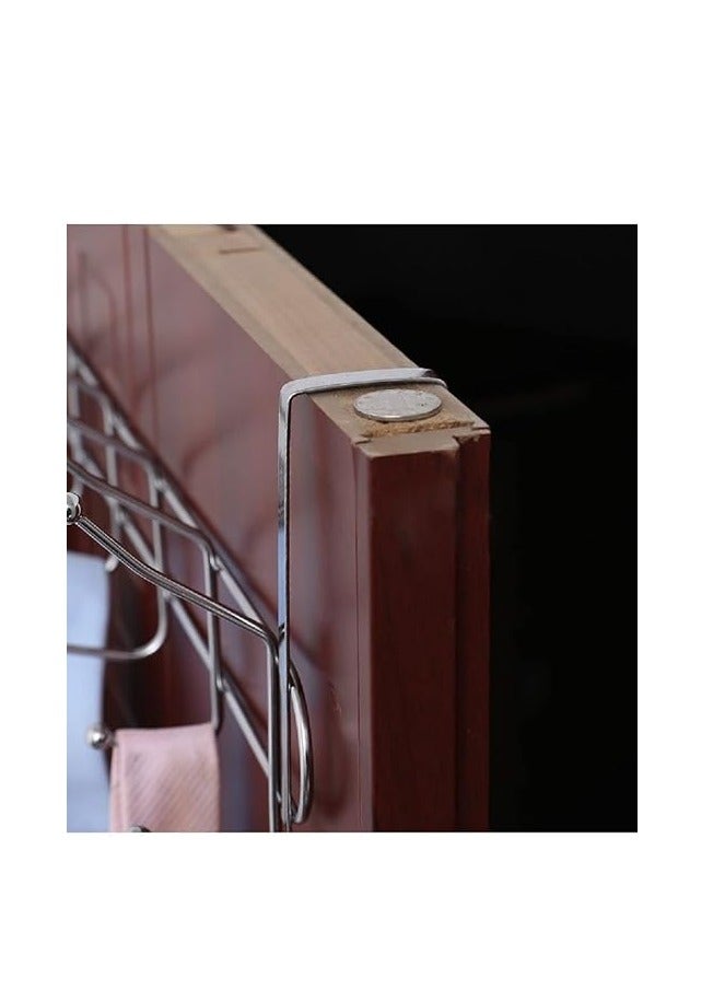 علاقة حائط مناسبة للغرفة والمطبخ والحمام (لمسة نهائية كروم معدنية، فضي)، قطعة واحدة - Image 5