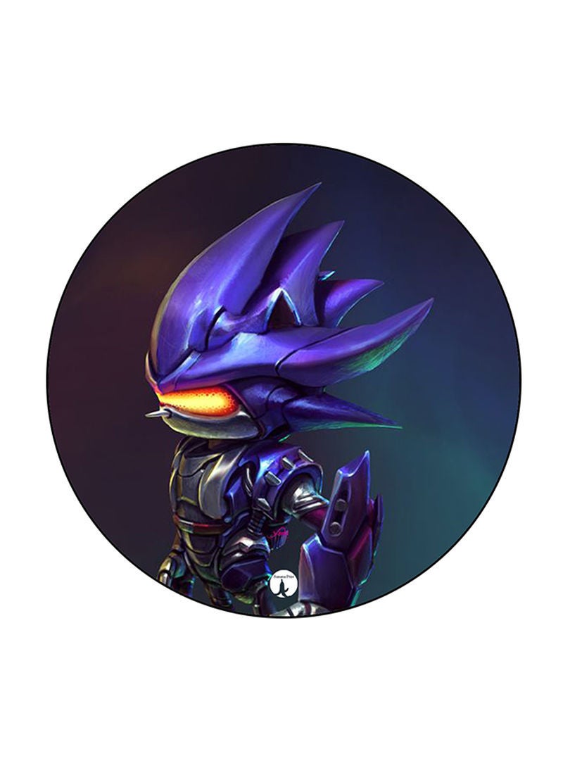 RKN Video Game Sonic Printed Fridge Magnet Round  Multicolour - Image 2