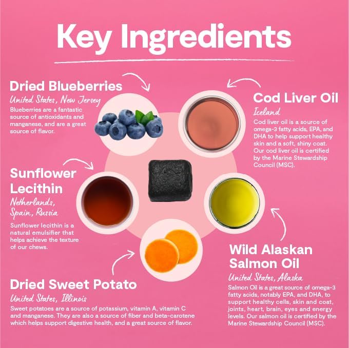 Open Farm Skin & Coat Chews Supplement for Dogs - 360G - Image 2